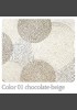 Narzuta CIRCLES (kolor 01 chocolate-beige)